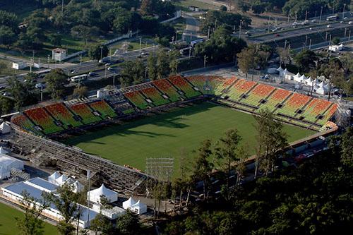 O estádio foi construído sobre o campo de polo existente / Matthew Stockman/Getty Images